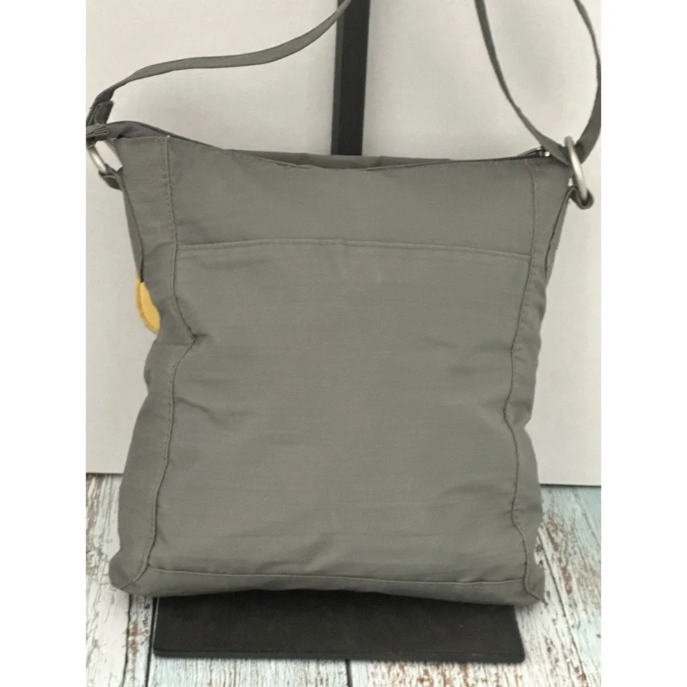 Baggallini Gray Nylon‎ Small Crossbody Purse Bag Adjustable Strap